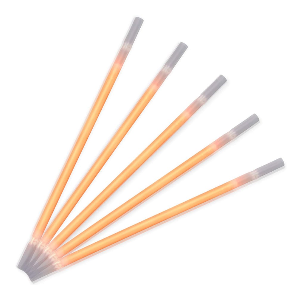 Orange Glow Drinking Straws Pack of 25 All Products Orange Glow Drinking Straws Pack of 25 All Products