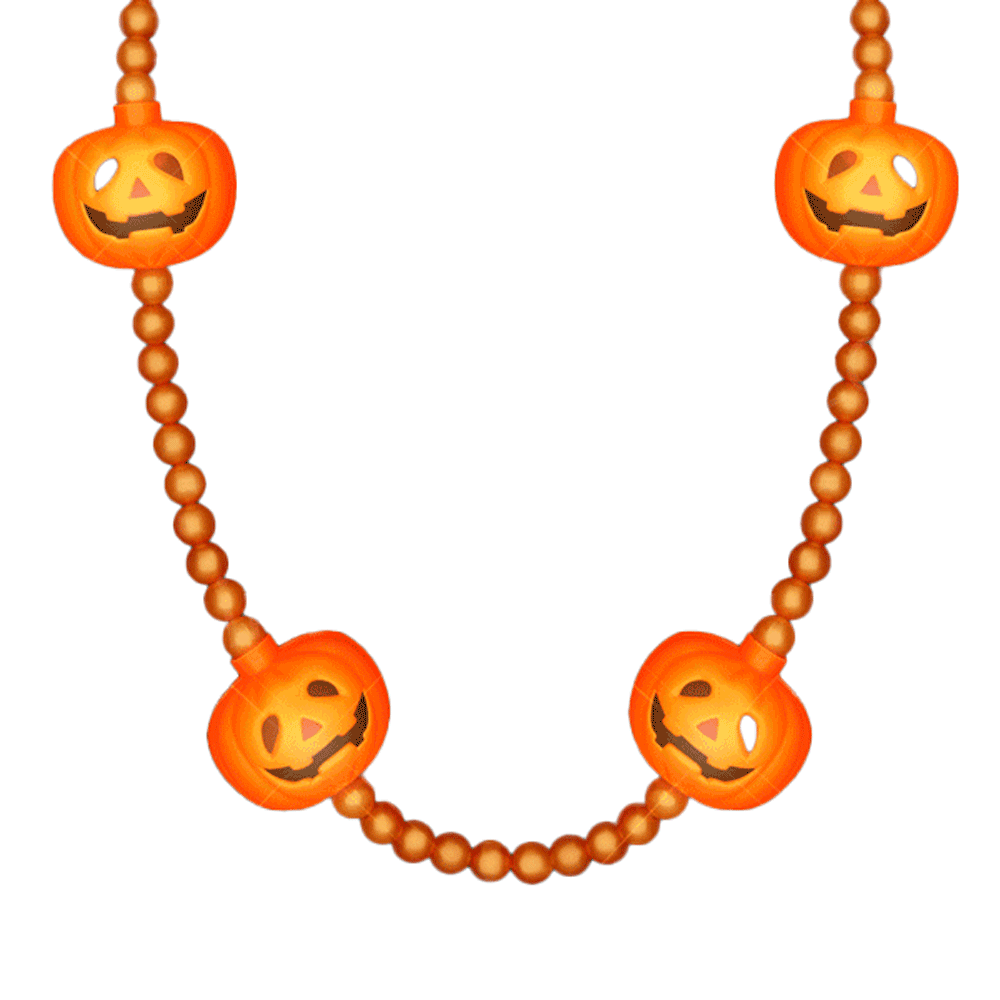 LED Beads and Pumpkins Necklace All Products LED Beads and Pumpkins Necklace All Products 3