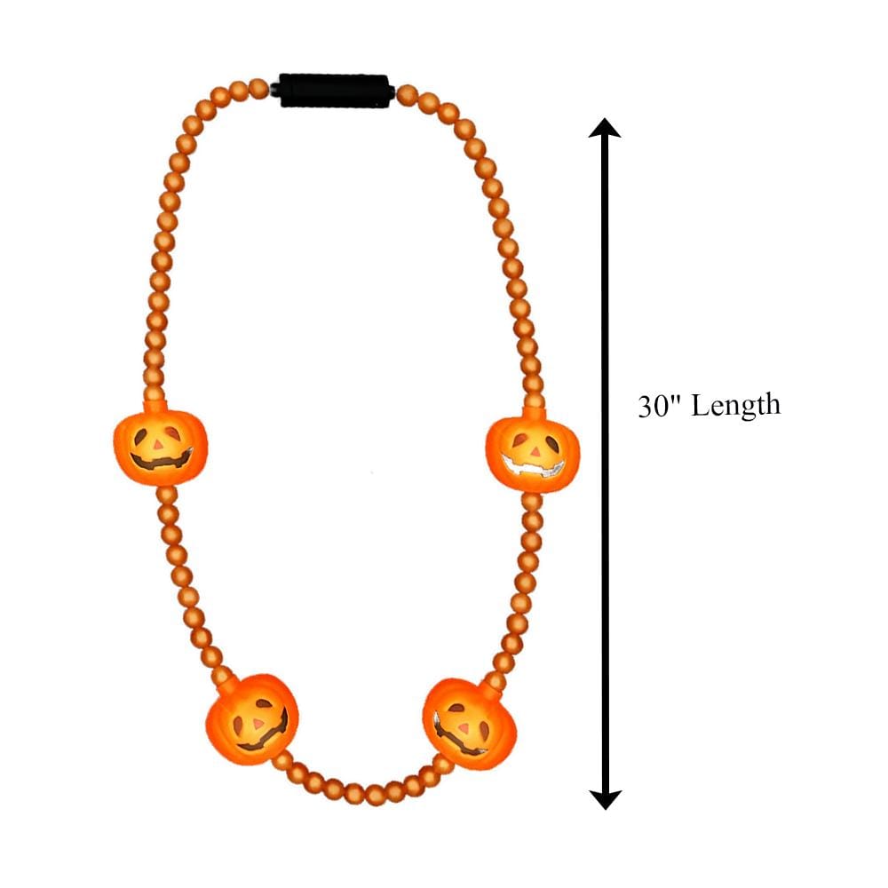 LED Beads and Pumpkins Necklace All Products LED Beads and Pumpkins Necklace All Products 5