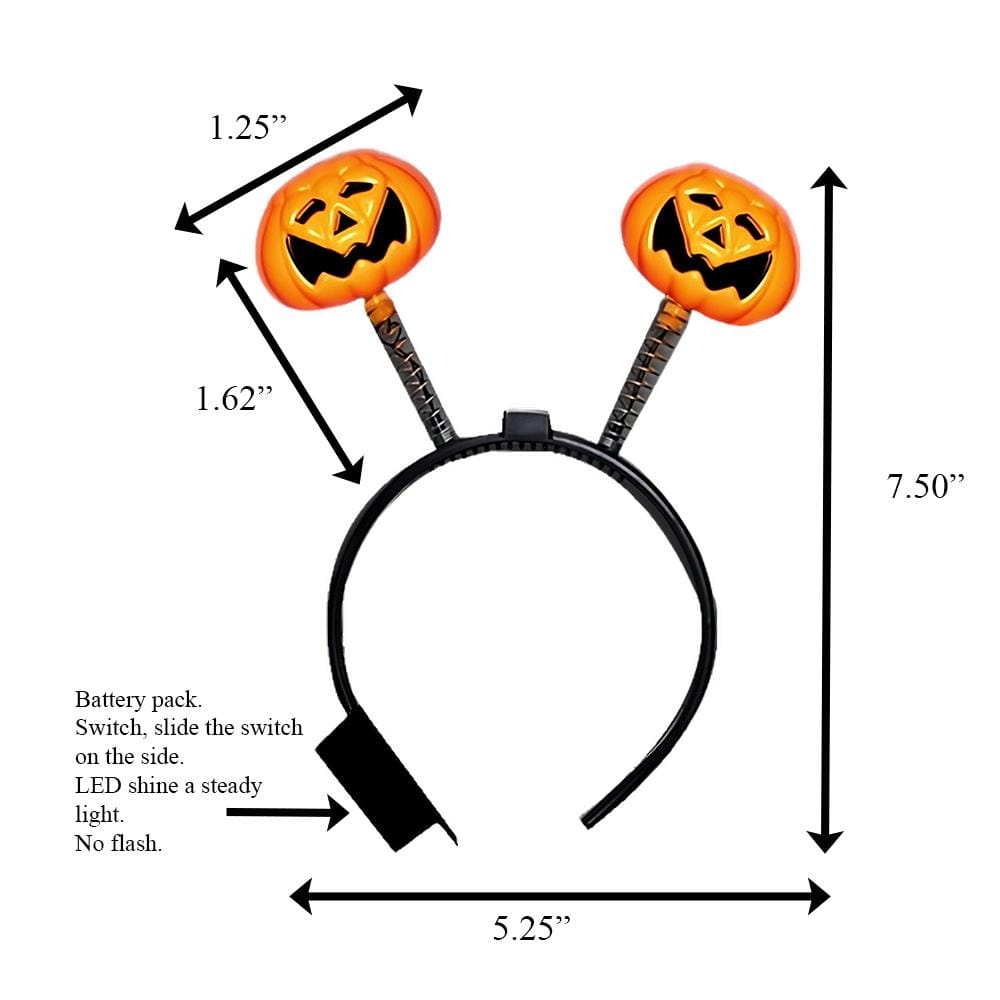 LED Pumpkin Head Boppers Headband All Products LED Pumpkin Head Boppers Headband All Products 3
