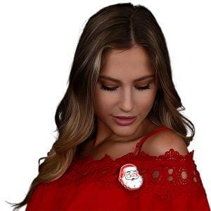 Santa Claus Christmas Flashing Blinky Body Light Lapel Pin All Body Lights and Blinkees Santa Claus Christmas Flashing Blinky Body Light Lapel Pin All Body Lights and Blinkees