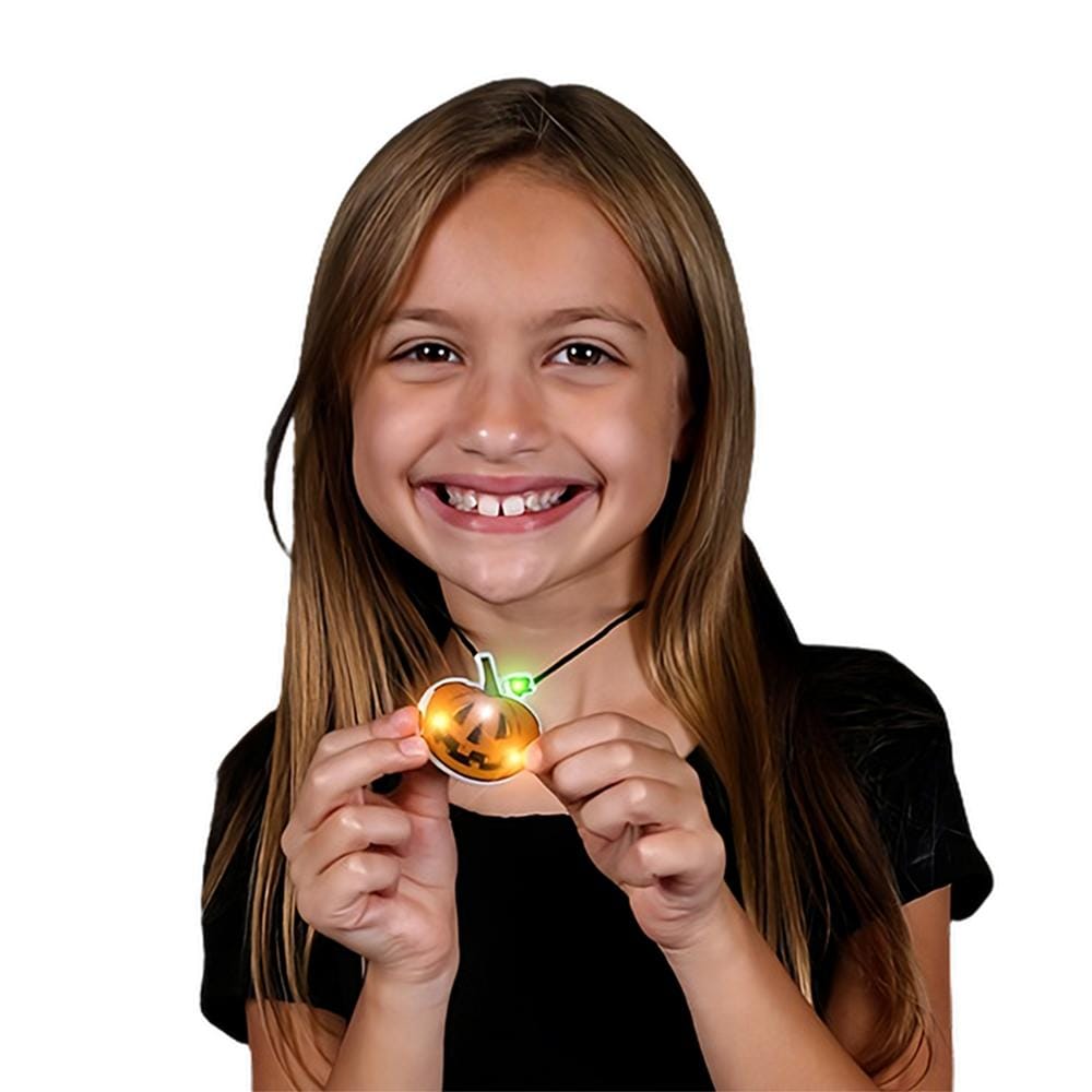 Pumpkin Necklace Flashing Body Light Necklace All Body Lights and Blinkees Pumpkin Necklace Flashing Body Light Necklace All Body Lights and Blinkees
