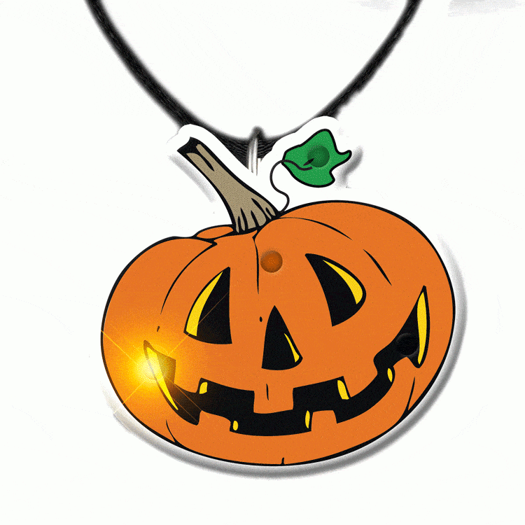 Pumpkin Necklace Flashing Body Light Necklace All Body Lights and Blinkees Pumpkin Necklace Flashing Body Light Necklace All Body Lights and Blinkees 2
