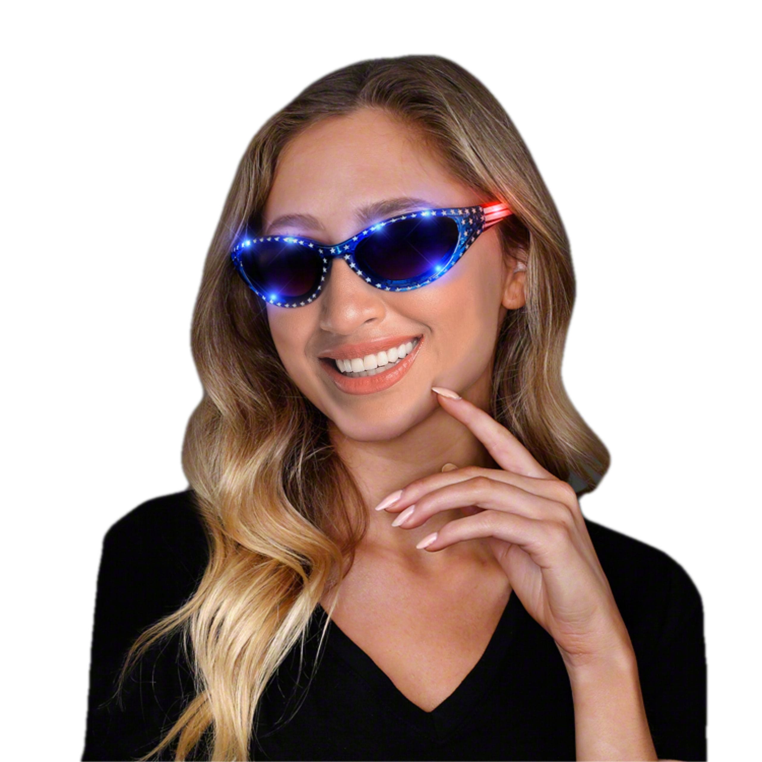 USA Stars and Stripes LED Fourth of July Sunglasses 4th of July USA Stars and Stripes LED Fourth of July Sunglasses 4th of July 3