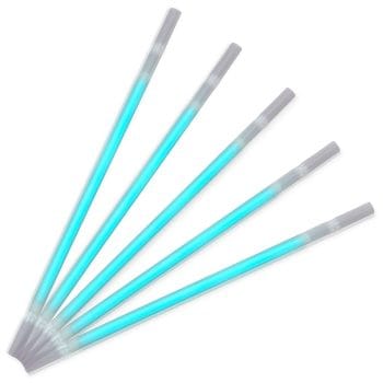 Turquoise Glow Drinking Straws Pack of 25 All Products Turquoise Glow Drinking Straws Pack of 25 All Products