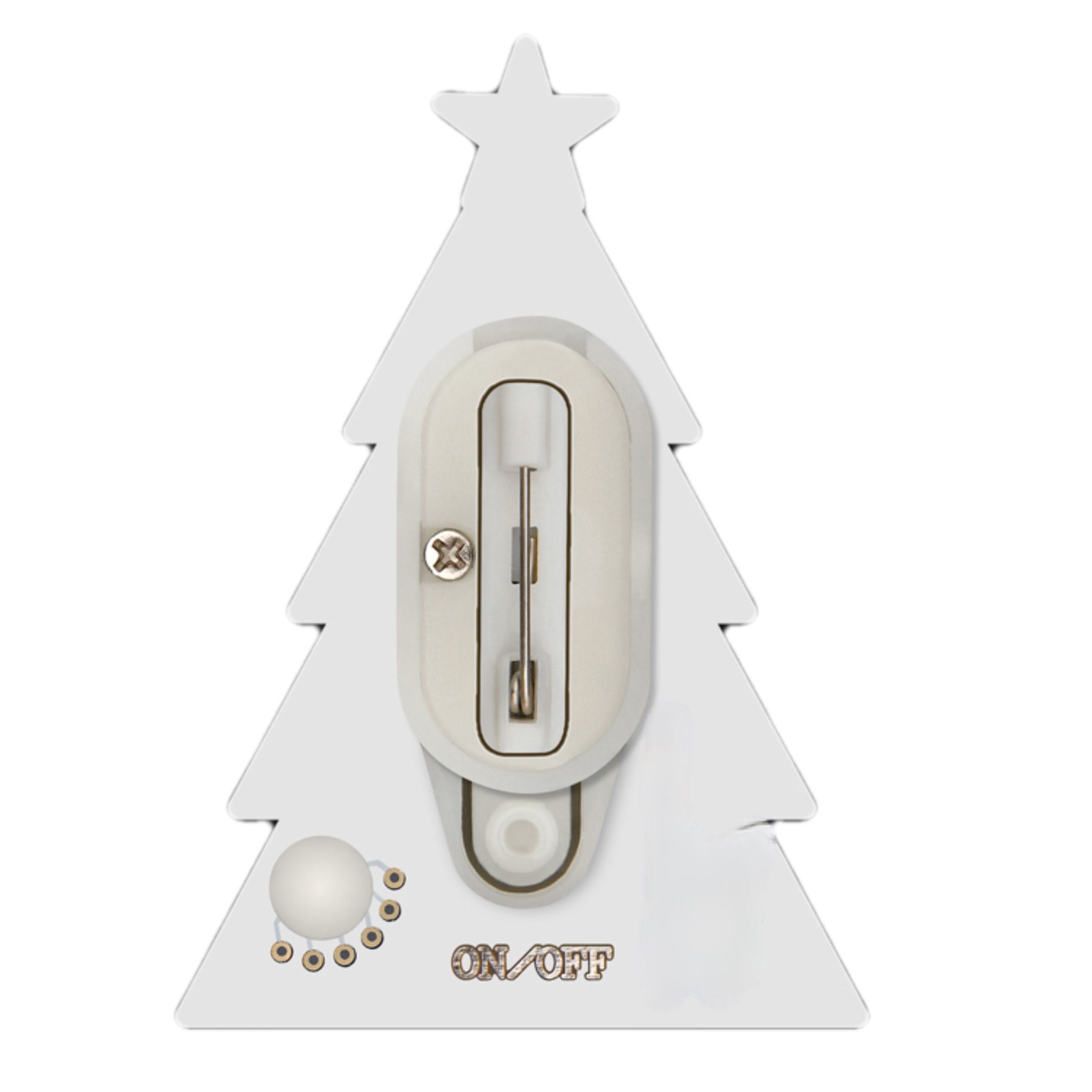 Holiday Christmas Tree Lapel Pin Flashing Blinky Body Light All Body Lights and Blinkees Holiday Christmas Tree Lapel Pin Flashing Blinky Body Light All Body Lights and Blinkees 4