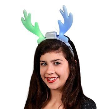 Color Changing Christmas Holiday Reindeer Antlers Light Up Headband All Products