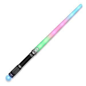 LED Rainbow Saber Sword with Crystal Prism Ball