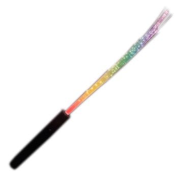 Multicolor LED Fiber Optic Wand with Black Handle All Products