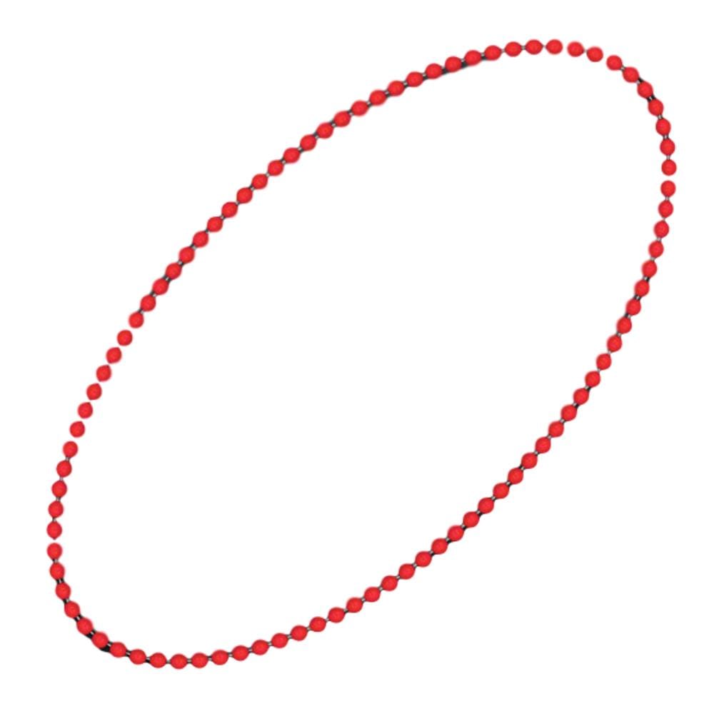 Smooth Round Opaque Bead Mardi Gras Necklace Red Pack of 12 All Products Smooth Round Opaque Bead Mardi Gras Necklace Red Pack of 12 All Products