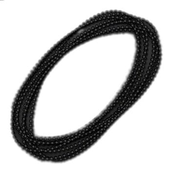 Smooth Round Opaque Bead Mardi Gras Necklace Black Pack of 12 All Products