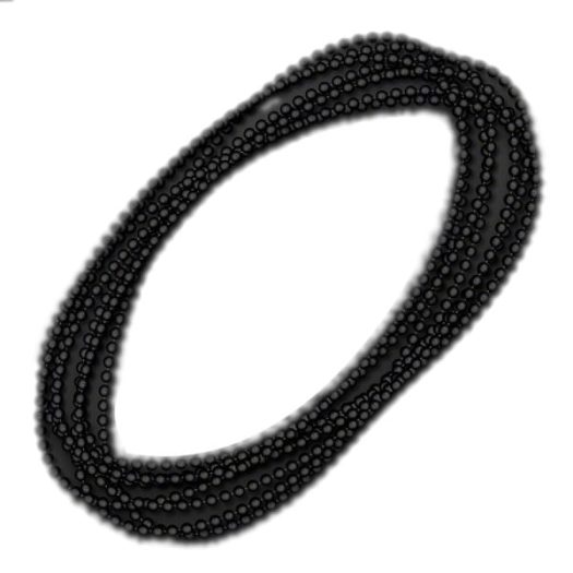 Smooth Round Opaque Bead Mardi Gras Necklace Black Pack of 12 All Products