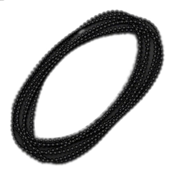 Smooth Round Opaque Bead Mardi Gras Necklace Black Pack of 12 All Products Smooth Round Opaque Bead Mardi Gras Necklace Black Pack of 12 All Products