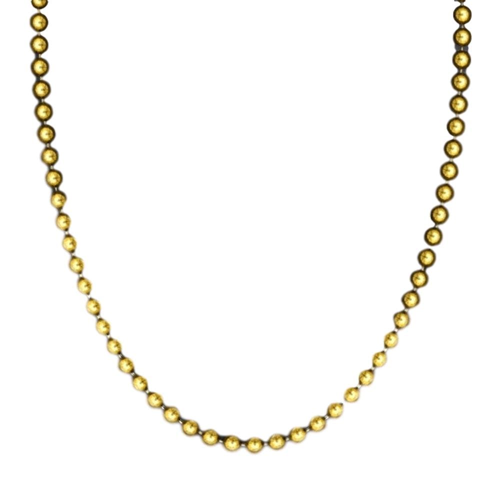Smooth Round Opaque Bead Mardi Gras Necklace Gold Pack of 12 All Products Smooth Round Opaque Bead Mardi Gras Necklace Gold Pack of 12 All Products