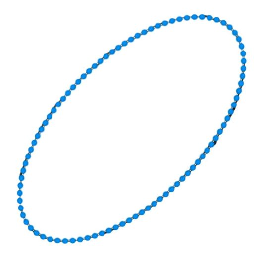 Smooth Round Opaque Bead Mardi Gras Necklace Blue Pack of 12 All Products Smooth Round Opaque Bead Mardi Gras Necklace Blue Pack of 12 All Products