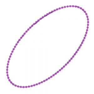 Smooth Round Opaque Bead Mardi Gras Necklace Purple Pack of 12 Smooth Round Opaque Bead Mardi Gras Necklace Purple Pack of 12