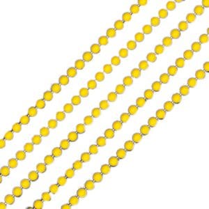 Smooth Round Opaque Bead Mardi Gras Necklace Yellow Pack of 12 Smooth Round Opaque Bead Mardi Gras Necklace Yellow Pack of 12