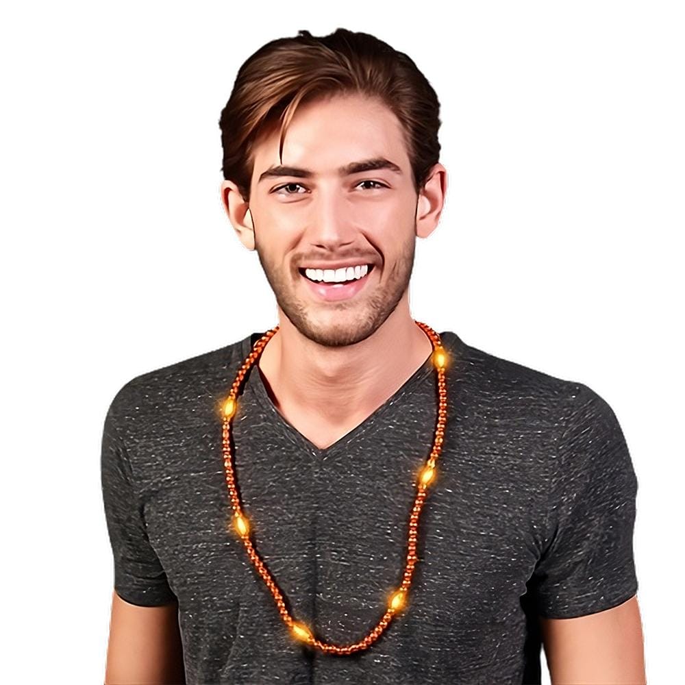 LED Necklace with Orange Beads All Products LED Necklace with Orange Beads All Products