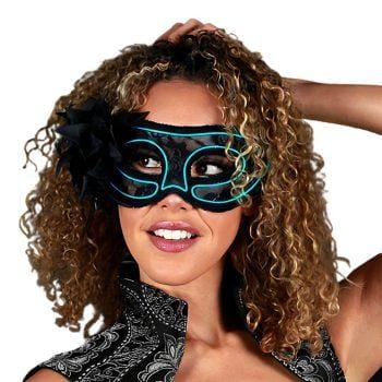 Aqua Electro Luminescent Wire Black Lace Party Mask All Products Aqua Electro Luminescent Wire Black Lace Party Mask All Products