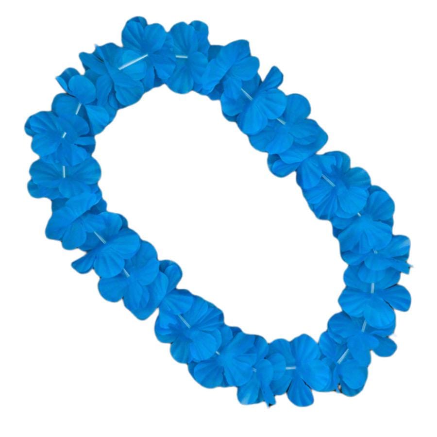 Hawaiian Flower Lei Necklace Blue All Products Hawaiian Flower Lei Necklace Blue All Products 2