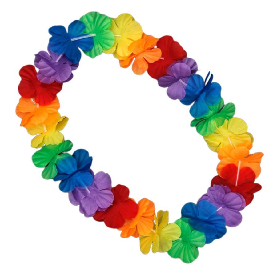 Hawaiian Flower Lei Necklace Rainbow All Products Hawaiian Flower Lei Necklace Rainbow All Products 2