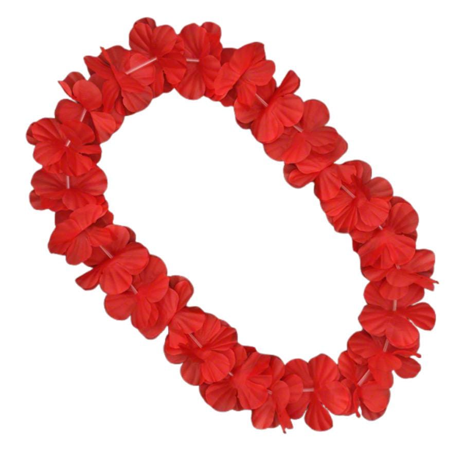 Hawaiian Flower Lei Necklace Red All Products Hawaiian Flower Lei Necklace Red All Products 5