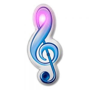 Treble Clef Music Note Flashing Body Light Lapel Pins All Body Lights and Blinkees Treble Clef Music Note Flashing Body Light Lapel Pins All Body Lights and Blinkees