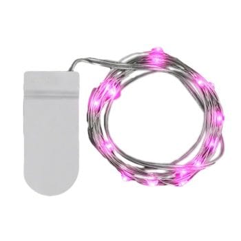 LED 80 Inch Wire String Lights Pink All Products 3