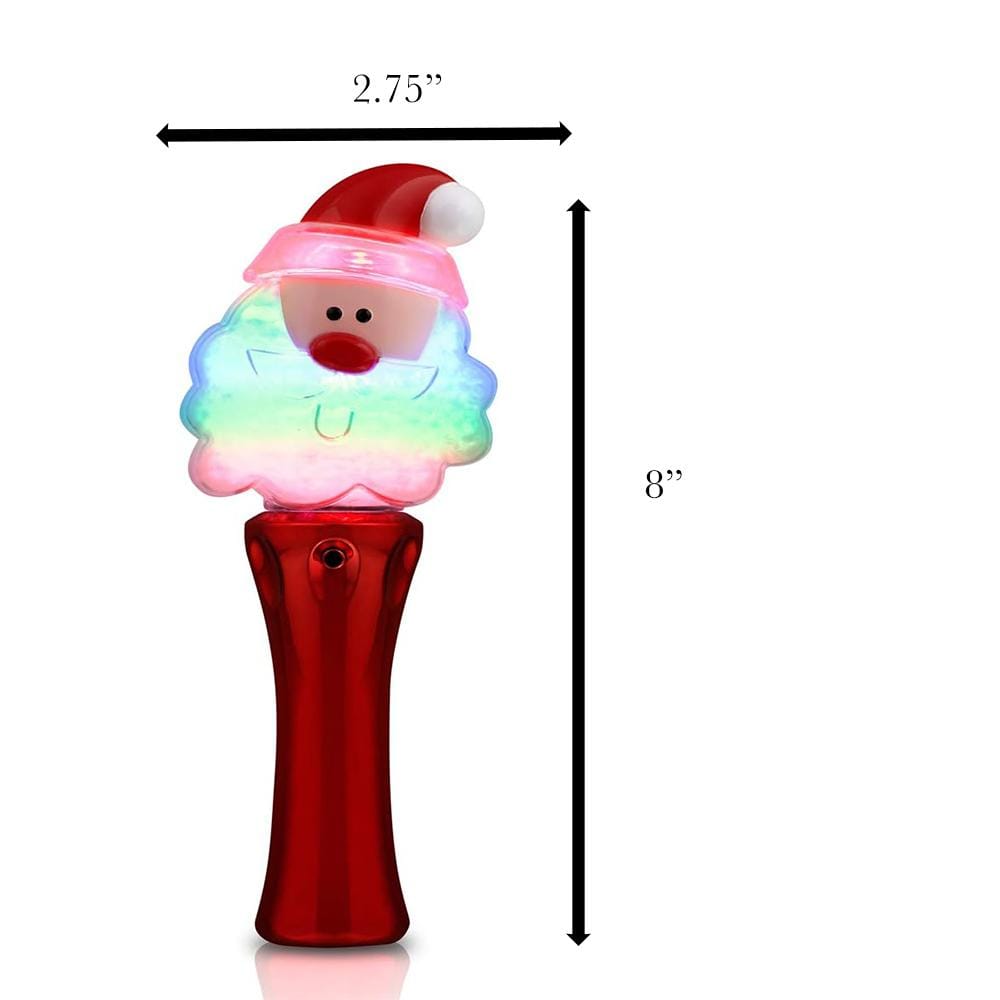 Santa Clause Wand with Snowball Spinning Lights Christmas Light Up Wand All Products Santa Clause Wand with Snowball Spinning Lights Christmas Light Up Wand All Products 6