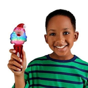 Santa Clause Wand with Snowball Spinning Lights Christmas Light Up Wand All Products Santa Clause Wand with Snowball Spinning Lights Christmas Light Up Wand All Products