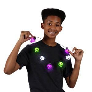 Halloween Zombie Skulls String Lights Necklace Halloween Zombie Skulls String Lights Necklace