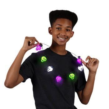 Halloween Zombie Skulls String Lights Necklace All Products