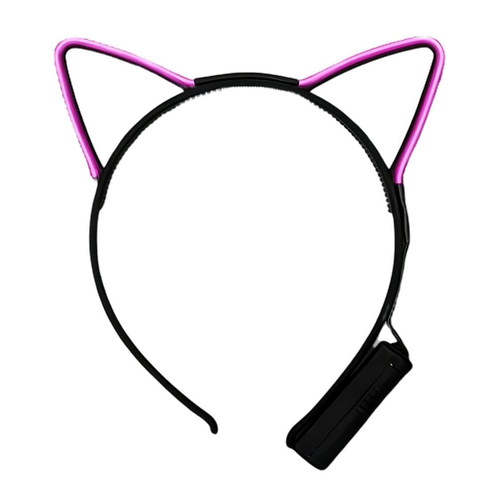 Electro Luminescent Cat Animal Ears Headband Pink All Products Electro Luminescent Cat Animal Ears Headband Pink All Products 4