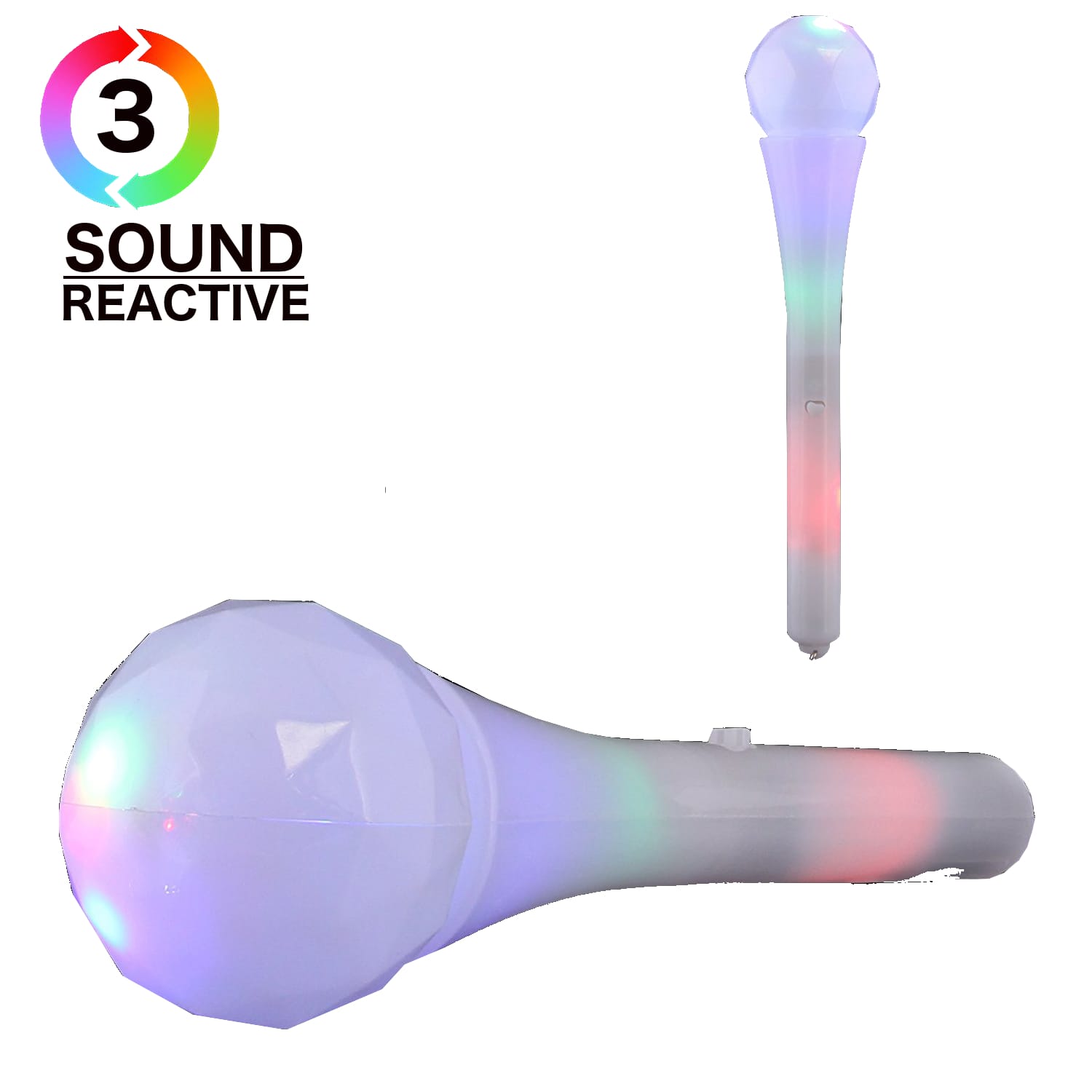 Sound Activated LED Color Changing Rock Star Prism Microphone All Products Sound Activated LED Color Changing Rock Star Prism Microphone All Products 3