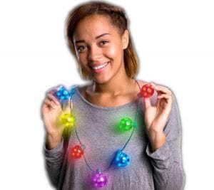 Jingle Bells Multicolor String Light Christmas Necklace Jingle Bells Multicolor String Light Christmas Necklace