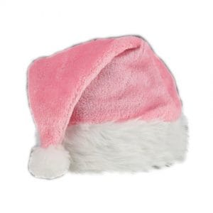 Pink Stylish Fluffy Fur Santa Christmas Plush Hat Pink Stylish Fluffy Fur Santa Christmas Plush Hat