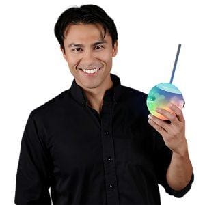 20 Ounce Multicolored Glass Ball Tumbler for Parties and Festivals 20 Ounce Multicolored Glass Ball Tumbler for Parties and Festivals