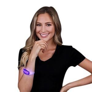 Sound Activated Purple LED Bracelet Wristbands for Concerts Sound Activated Purple LED Bracelet Wristbands for Concerts