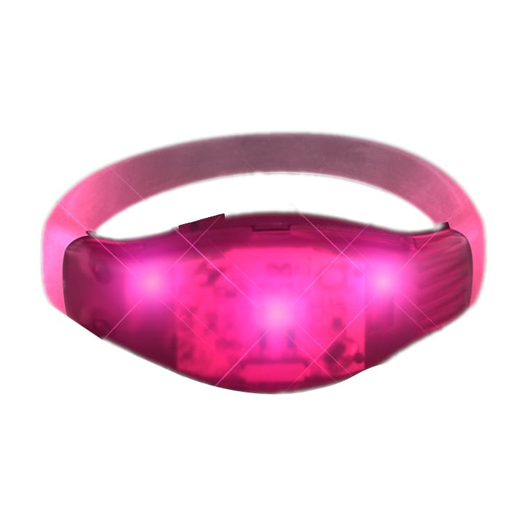 Sound Activated Pink LED Bracelet Wristband for Concerts All Products Sound Activated Pink LED Bracelet Wristband for Concerts All Products 3