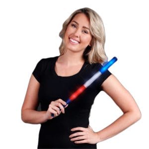 USA Independence Day Red White and Blue Flashing Stick Baton 4th of July USA Independence Day Red White and Blue Flashing Stick Baton 4th of July