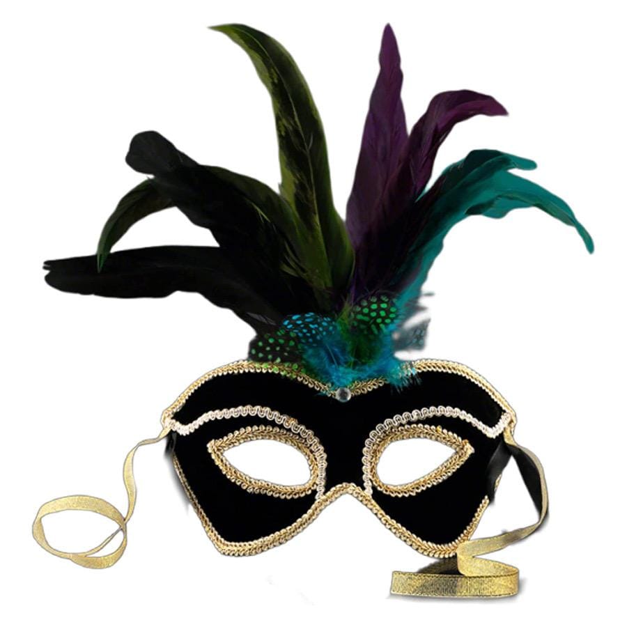 Velvet And Feather Unlit Carnival Mask All Products Velvet And Feather Unlit Carnival Mask All Products 4