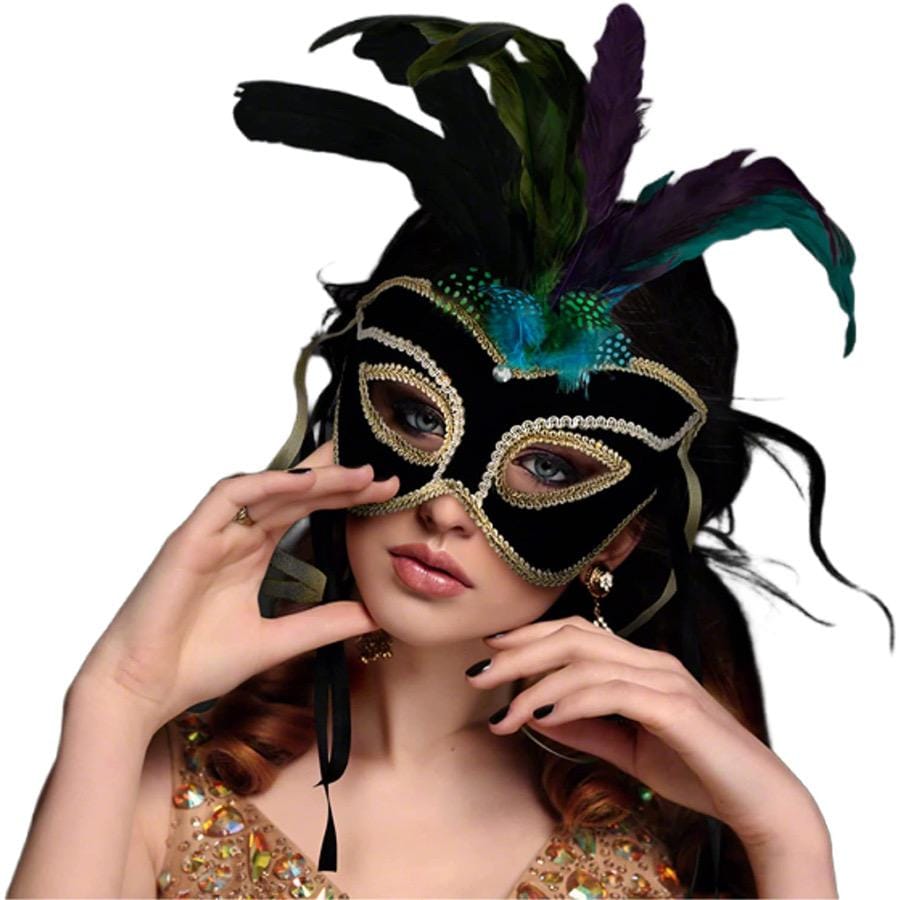 Velvet And Feather Unlit Carnival Mask All Products Velvet And Feather Unlit Carnival Mask All Products