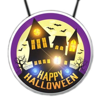 Flashing Haunted House Necklace All Body Lights and Blinkees