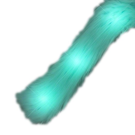 LED Faux Fur Boa Aqua All Products 3