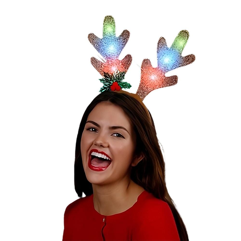 LED Golden Reindeer Antlers Light Up Headband All Products LED Golden Reindeer Antlers Light Up Headband All Products 3