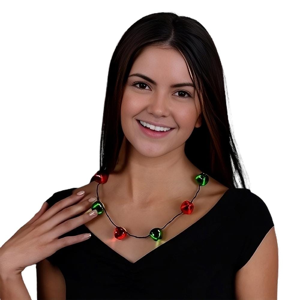 Jingle Bells Flashing Christmas Necklace All Products Jingle Bells Flashing Christmas Necklace All Products 3