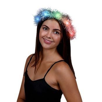 Light Up Tinsel Halo Crown Headband All Products