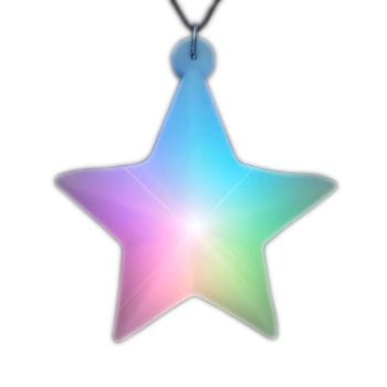 Multicolored Aurora Star Pendant Black Cord Necklace All Products Multicolored Aurora Star Pendant Black Cord Necklace All Products