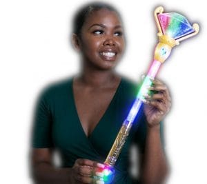 Light Up Diamond Scepter Wand Prism Ball Light Up Diamond Scepter Wand Prism Ball