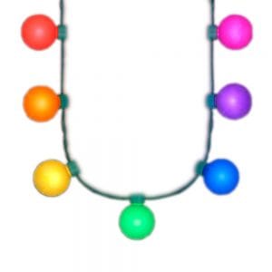 Large Rainbow Party Globes Light Up Crewe Necklace Large Rainbow Party Globes Light Up Crewe Necklace